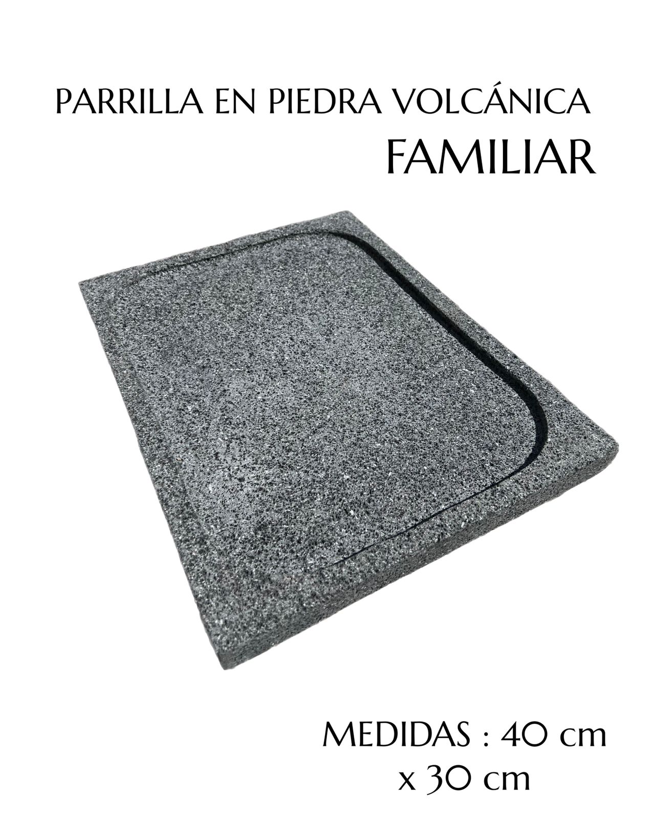 Parilla volcánica familiar