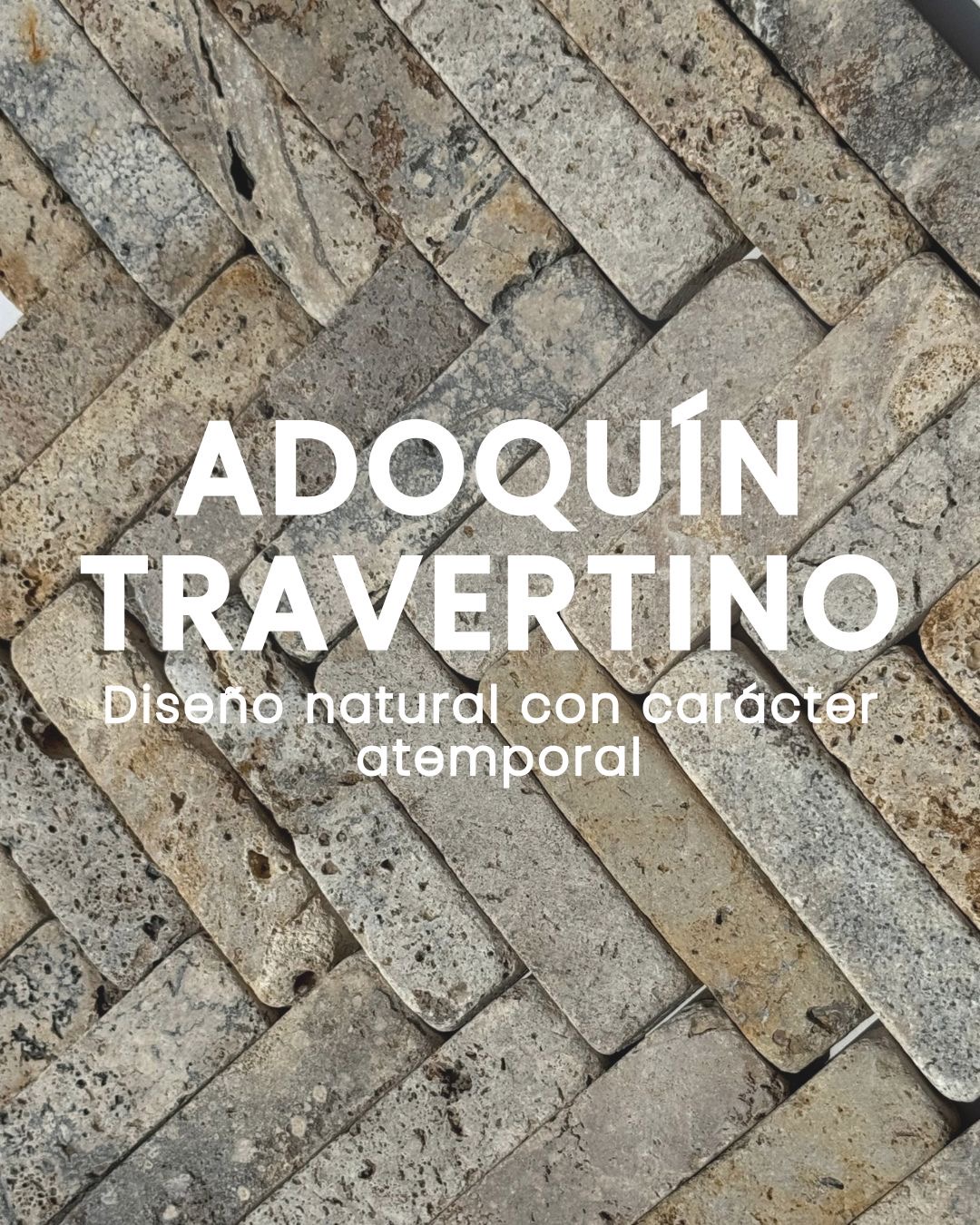 Adoquín travertino